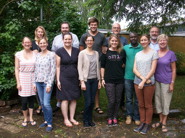 Roger and Linda with the board of Suni e.V.